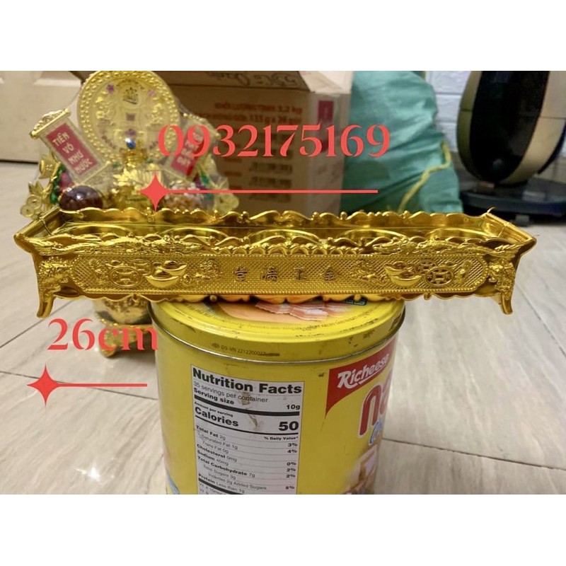 Khay vàng 5 ly cầu tài