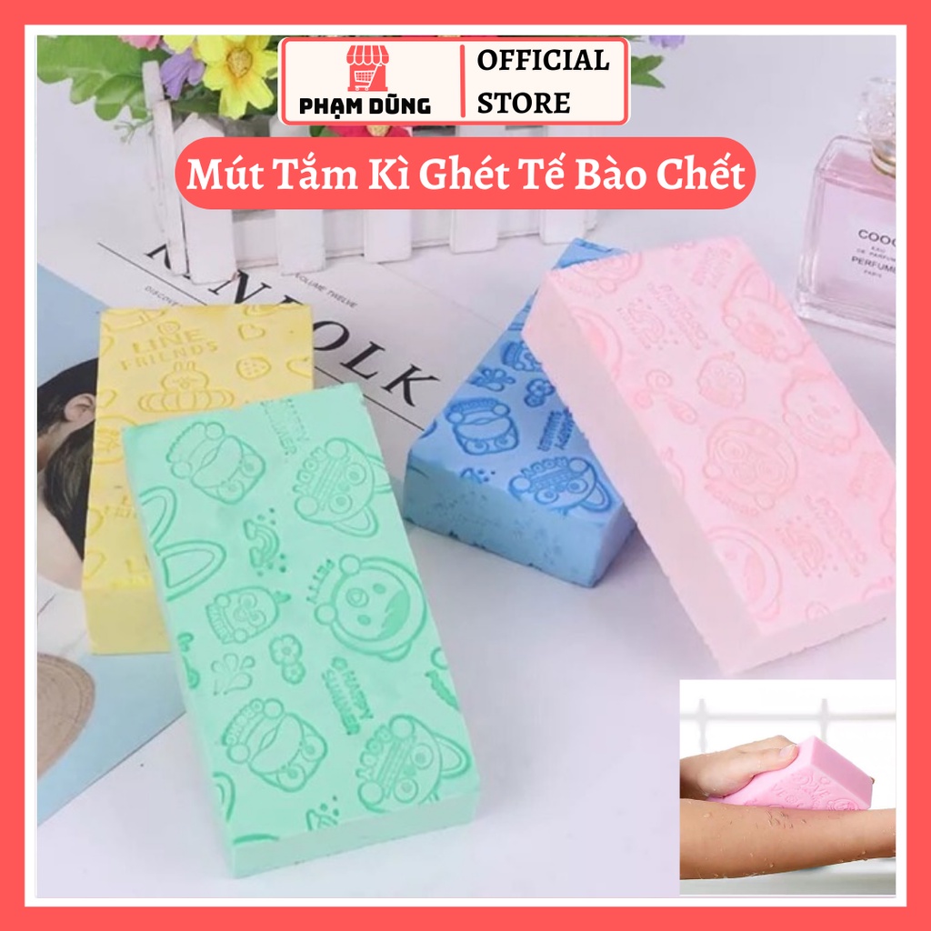 Bông tắm bọt biển kì gét tẩy da chết siêu sạch , mút tắm tẩy tế bào chết siêu thần thánh