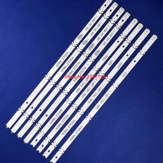 LG 49 ghép 4+4 - Bộ 4 dãy (4+4) led cho tivi LG 49 (Chọn đúng mã sẽ đúng socket, đúng vị trí led)