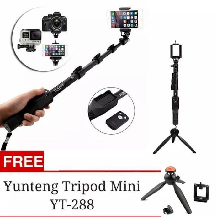 Yunteng Gậy Chụp Ảnh Selfie 1288 Bluetooth Yt 228 | BigBuy360 - bigbuy360.vn