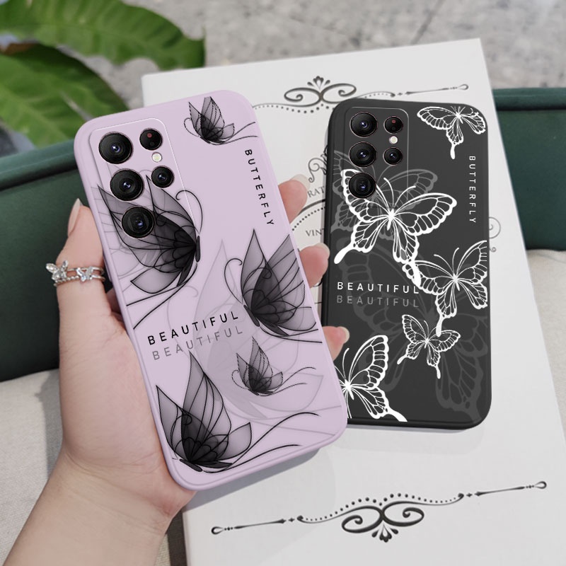 Bao Da Điện Thoại Thời Trang Cho samsung galaxy s23 s22 fe ultra plus Ốp