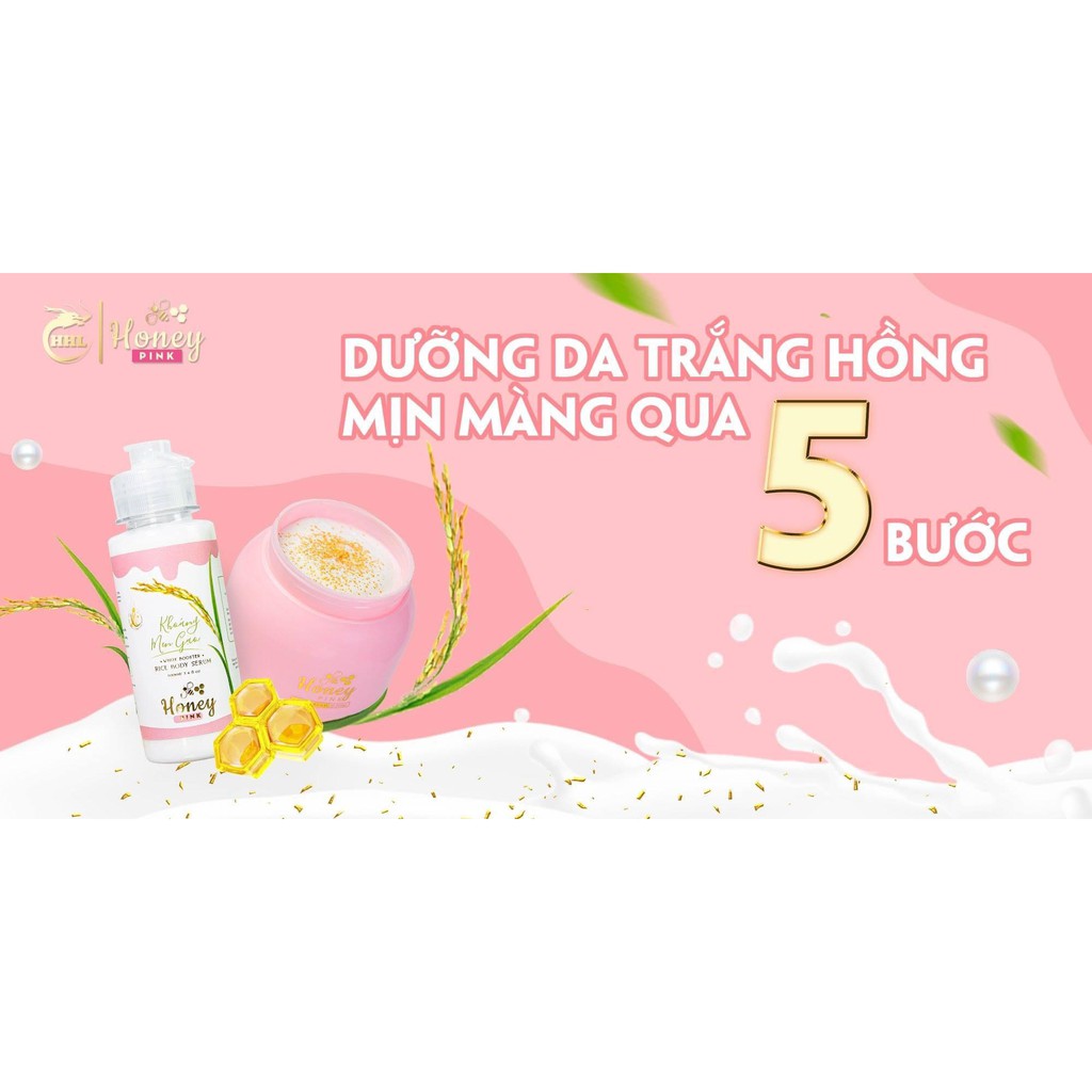 Ủ Trắng Khoáng Men Gạo Honey Pink | WebRaoVat - webraovat.net.vn