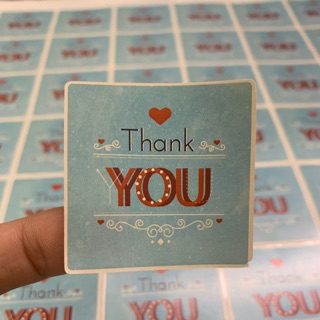 Combo 100 Tem Dán “Thank You” 4cm hoặc 3.5 cm - vintage