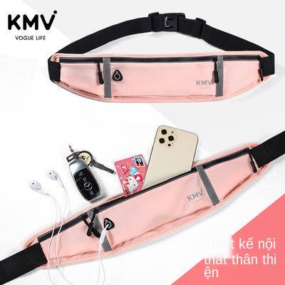 Pocket KMV US, nữ thể thao chạy bộ, thể dục marathon, thiết bị, ngoài trời, đa chức năng, đai điện thoại di động mỏng vô