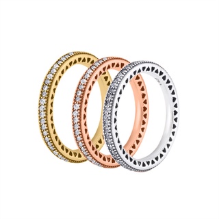 Fanpandora di 925 silver PDORA heart index finger ring Dora elegant fashion love ring for girlfriend