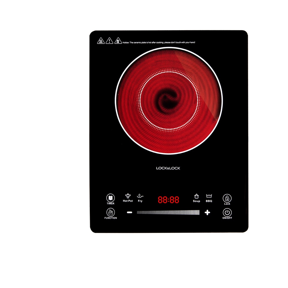 Bếp hồng ngoại Lock&amp;Lock Infrared Cooker EJI421 - Hàng chính hãng, cảm ứng mặt bếp bằng kính cao cấp - JoyMall