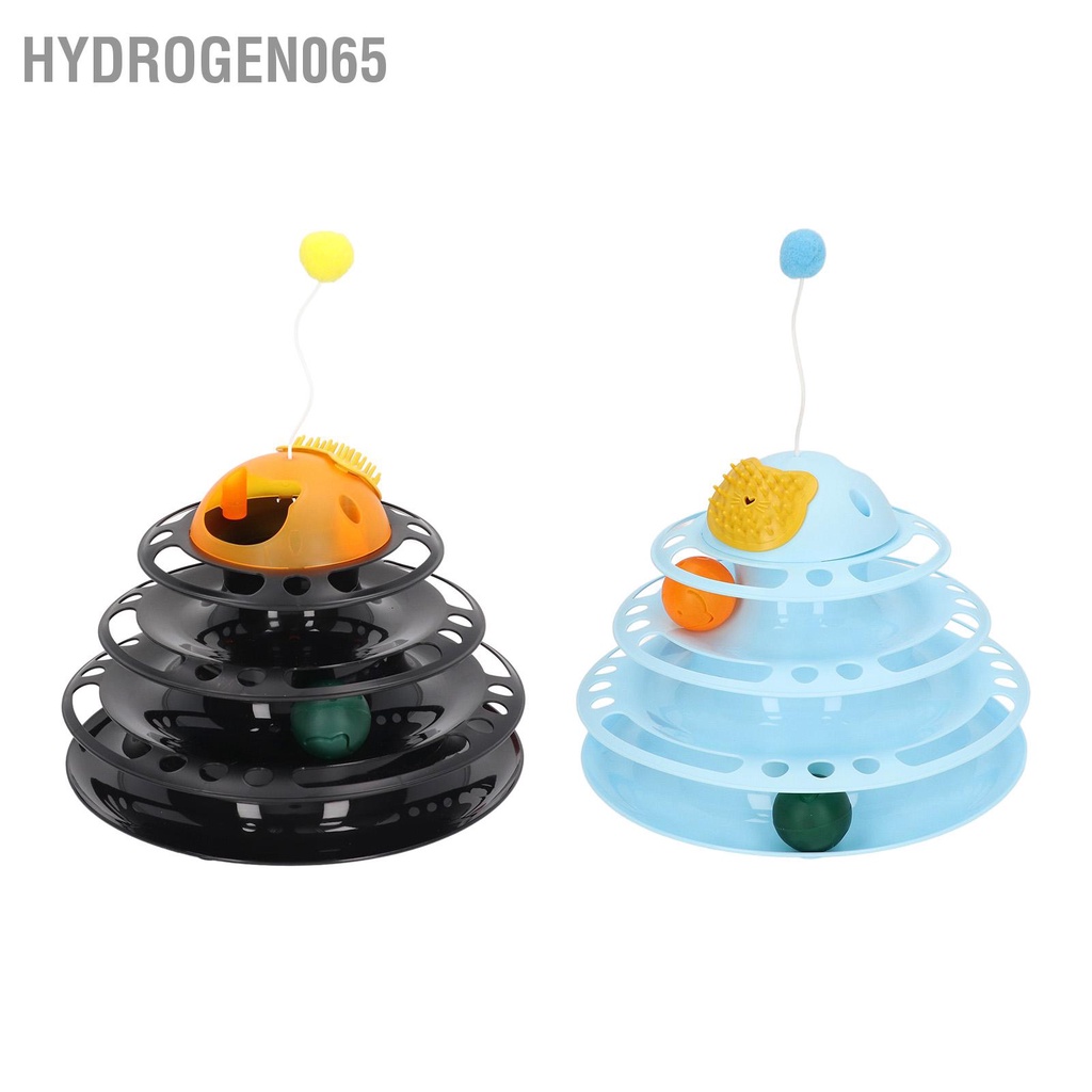 ĐỒ CHƠI MÈO, Tháp Bóng Đầu Mèo, THÁP BANH 4 TẦNG GẮN CHUỘT LÒ SO CHO MÈO Hydrogen065