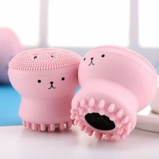 Dụng Cụ Rửa Mặt Bạch Tuộc Có Gai Massage Tạo Bọt Thông Minh Dịu Nhẹ Mềm Mại Cho Da
