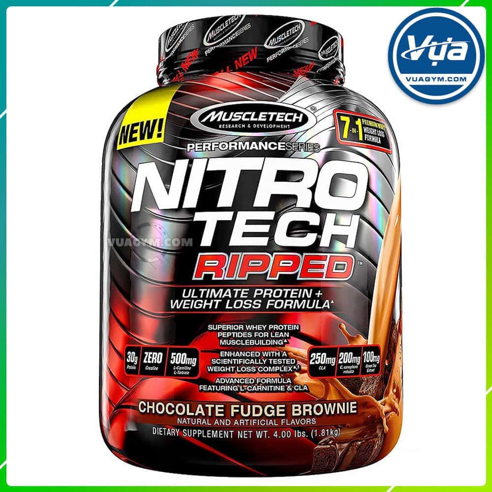 Sữa Tăng Cơ MuscleTech - Nitro-Tech Ripped (4 Lbs)