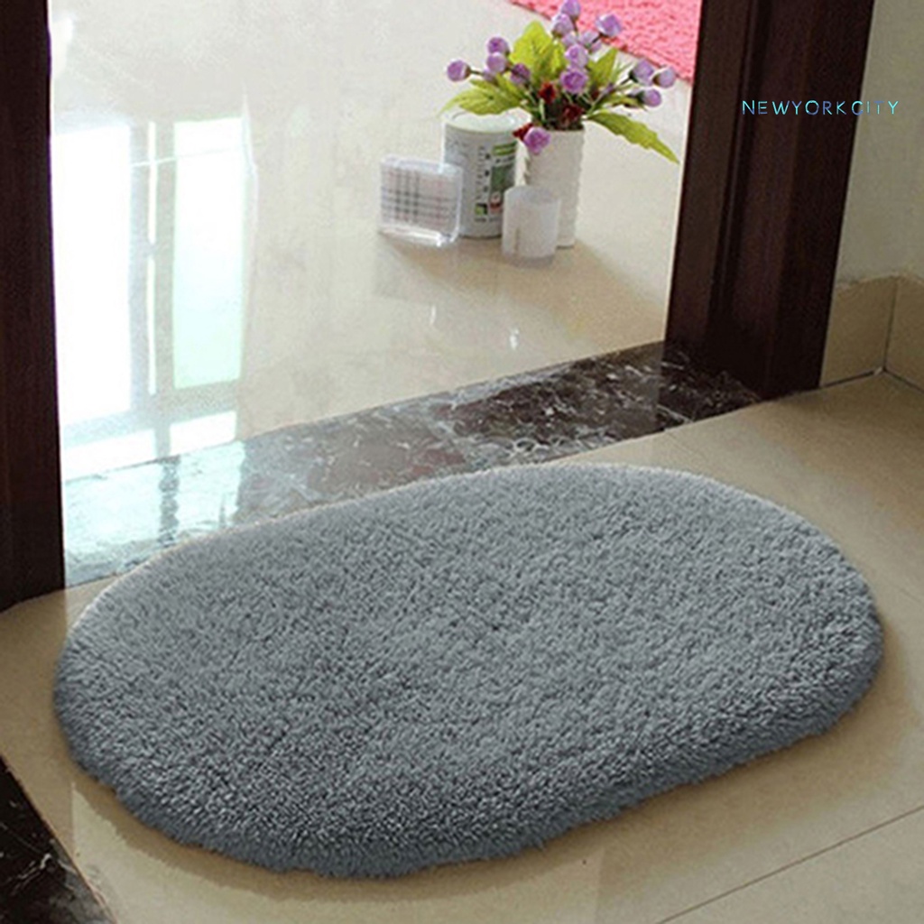 Thảm Chùi Chân Polyester Chống Trượt Thấm Hút Tốt Màu Sắc Đơn Giản