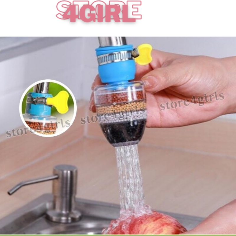 Đầu lọc nước trực tiếp tại vòi 6 tầng tiện ích, Đầu lọc nước đa năng lọc khí Clo dư rỉ sét, vi khuẩn, tạp chất