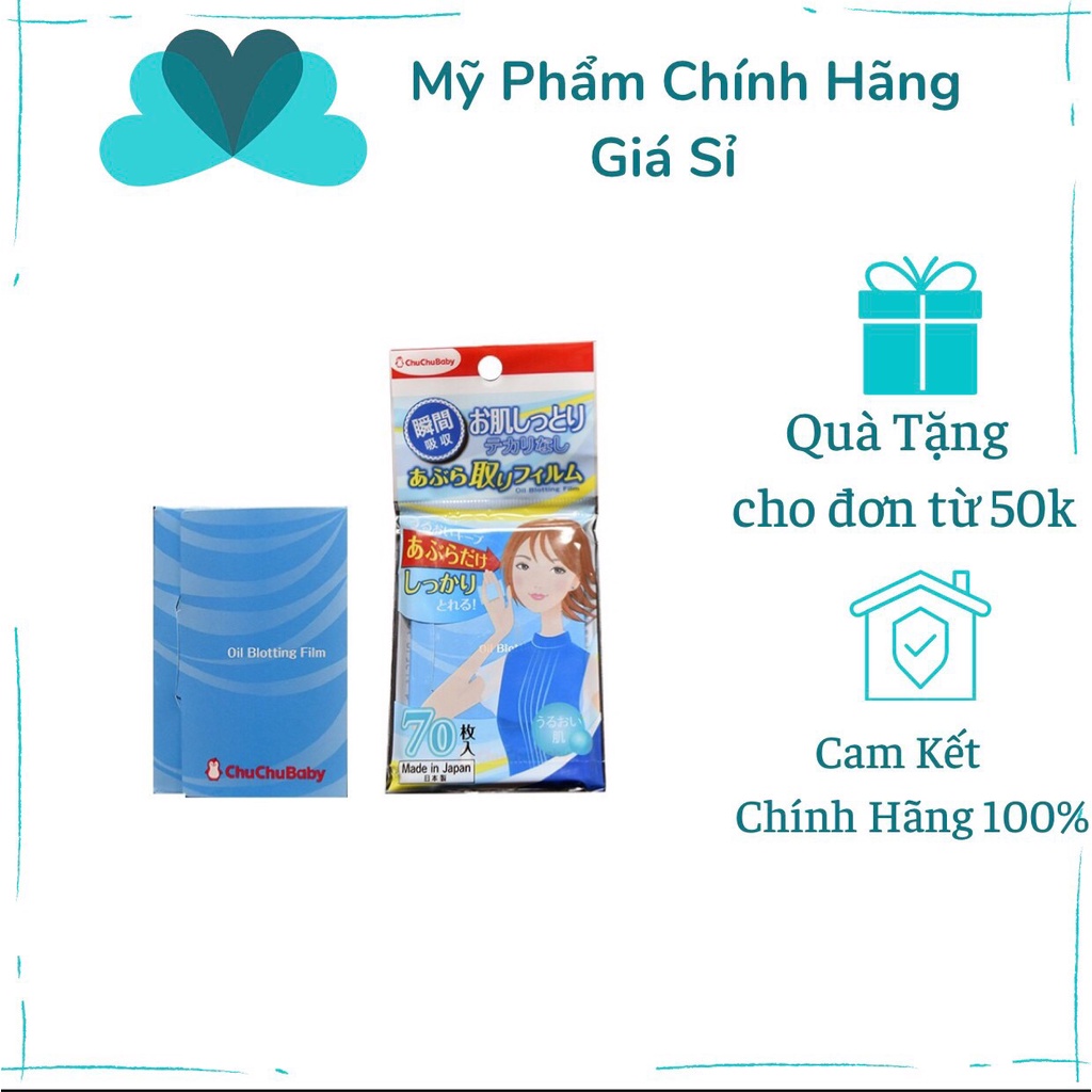 Giấy Thấm Dầu Chuchu Baby Oil Blotting Film