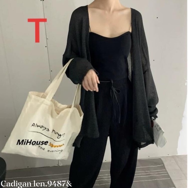 Áo Cadigan len mỏng - TR