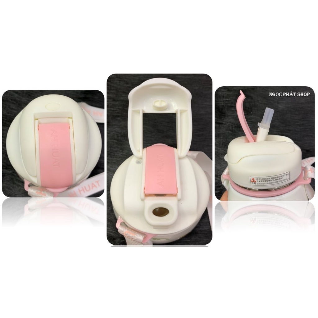 Bình giữ nhiệt cao cấp AHHUAT_900ml inox 304_Kiểu dáng Độc đáo (Chứa nước uống hoặc đồ ăn)