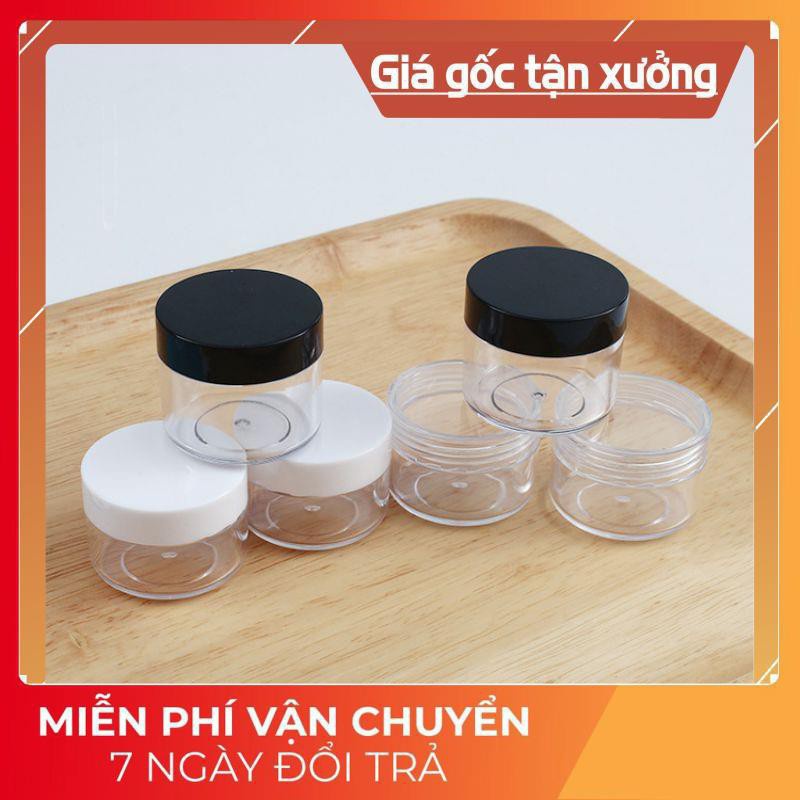 Hủ Đựng Kem ❤ GIÁ TẬN GỐC ❤ Hủ nhựa Tròn 20g/30g/50g/100g đựng mỹ phẩm/ hủ chiết kem , phụ kiện du lịch