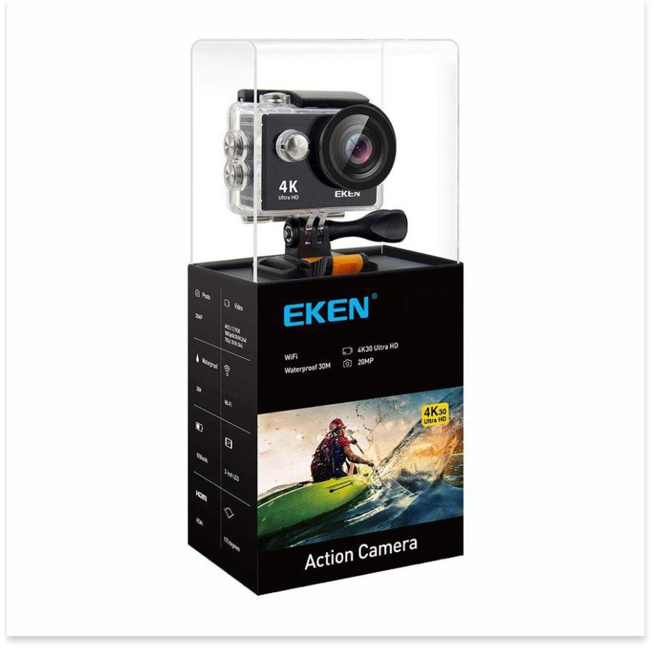 ⚡ Camera hành trình Eken Ultra HD Wifi quay video 4K tặng đầy đủ bộ phụ kiện sports lắp đặt trên cả ô tô xe máy chính hã