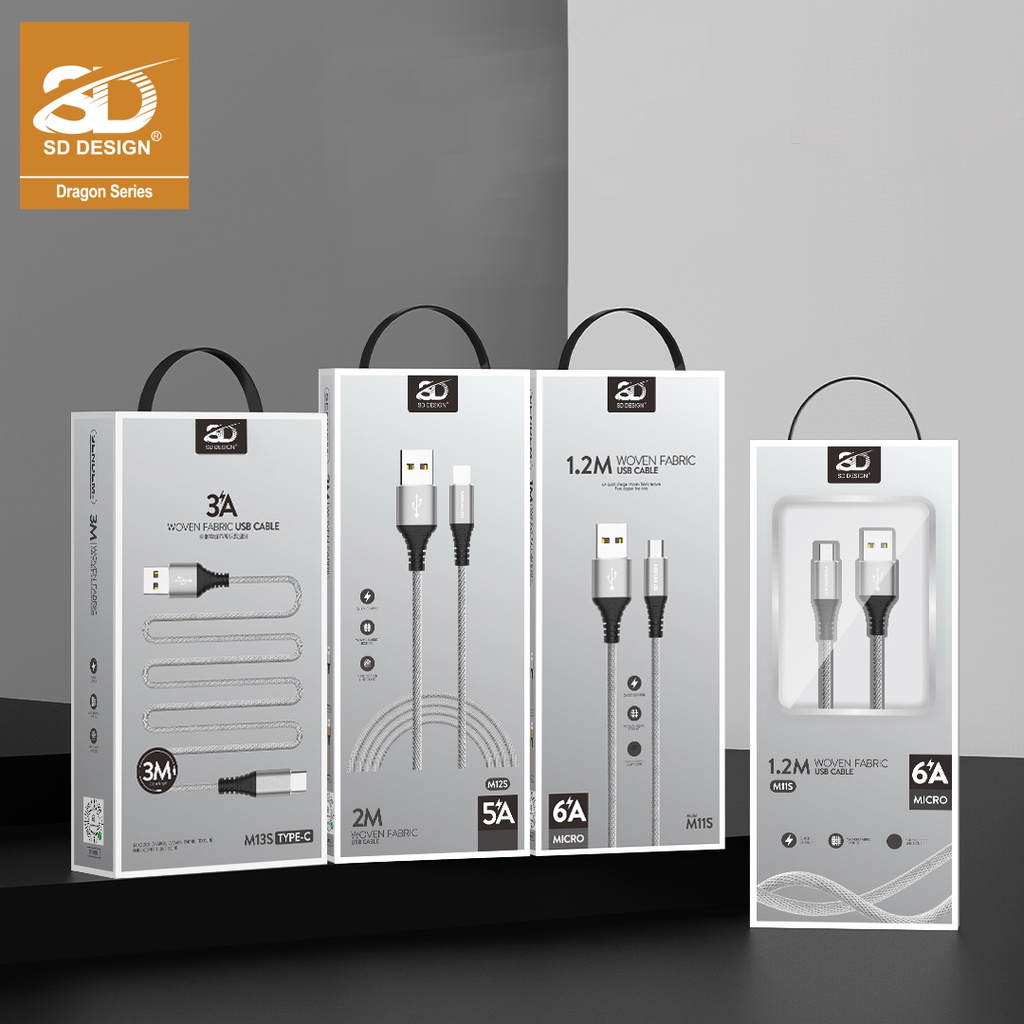 Dây Cáp Sạc SD M11s M12s Cho ĐT Pin Dự Phòng Tai nghe Bluetooth Case pro Vỏ Ốp lưng