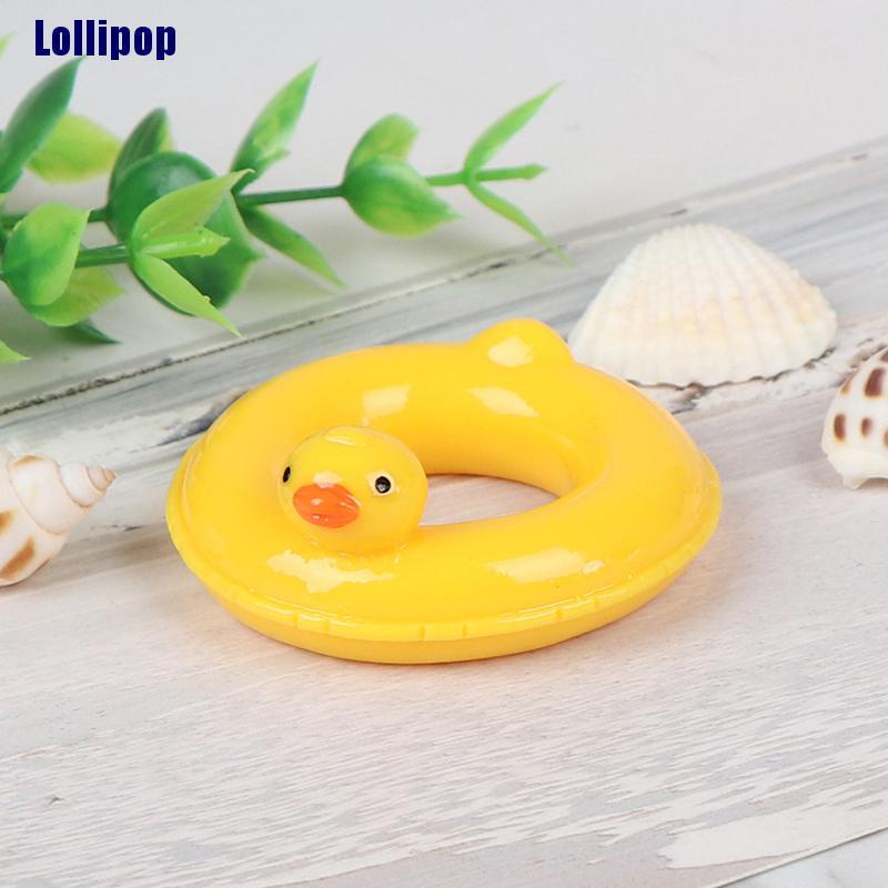 Mô hình chú vịt bơi lội tỉ lệ 1:6 1:12 dùng trang trí nhà búp bê