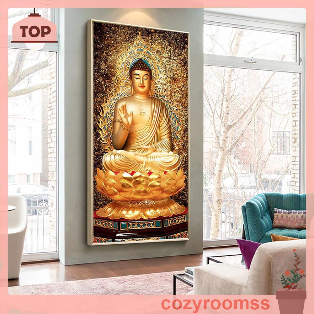 Tranh Đính Đá Kim Cương Toàn Bộ 5D DIY Hình Vẽ Phật