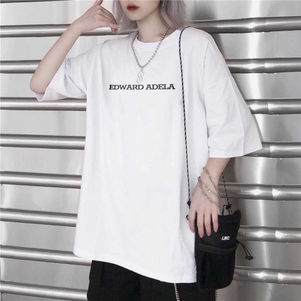 Ngxo /Áo thun tay lỡ Edward Adela form Unisex. Áo phông tay lỡ chất liệu cotton cao cấp local brand EDT112EDE!