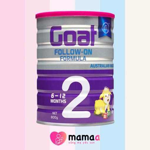 Sữa dê hoàng gia Úc Royal Ausnz Goat Follow - On Formula 2 - Bé ăn ngon, tăng chiều cao, đề kháng