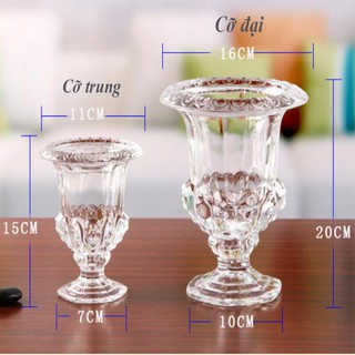 ly cắm thủy tinh bày phật thủ