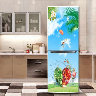 DECAL DÁN TRANG TRÍ TỦ LẠNH - TRÁI TIM RAU CỦ