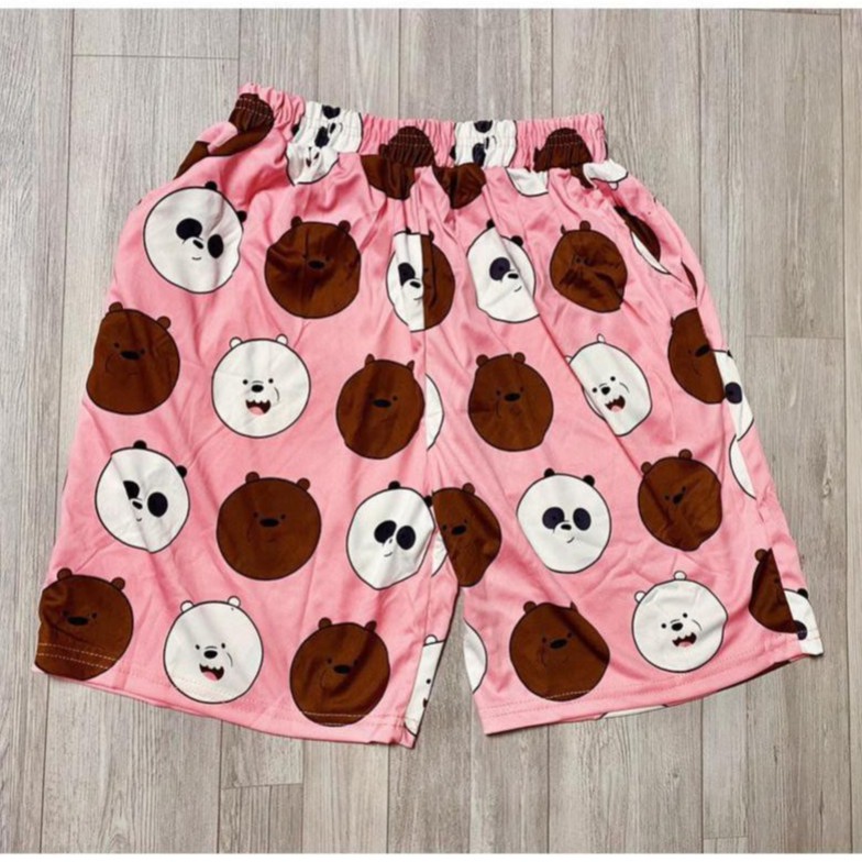 Quần Đùi Hình Thú Hoạt Hình  - Quần Short Unisex ,Nam Nữ Đều Mặc Được, Chất Thun Thể Thao Thoáng Mát, Đồ Mặc Nhà