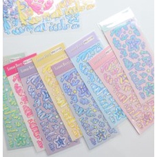 Sticker trang trí toploader: kuromi, melody, confetti, gấu, bướm, hoa dễ thương