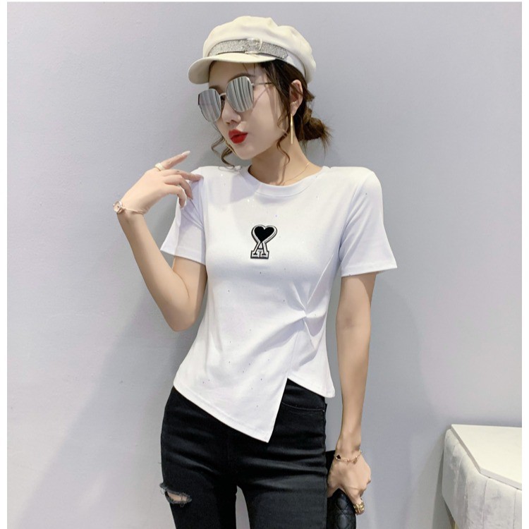 Áo Thun Tay Ngắn Thiết Kế Thắt Nút Độc Đáo Phong Cách Hàn Quốc Size S-2Xl