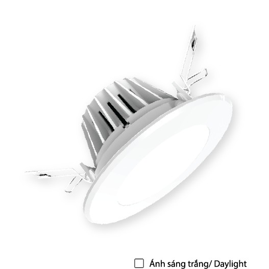 Bộ đèn LED Downlight Điện Quang ĐQ LRD04 03 90 warmwhite ( 3W, 3,5inch )