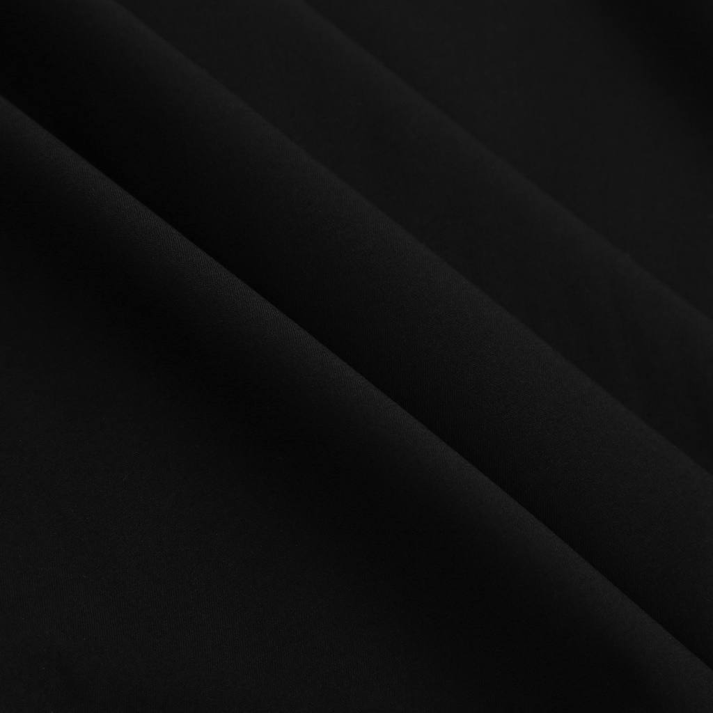 Áo sơ mi Botee Đen Cổ Vest ngắn tay form rộng unisex nam nữ vải lụa