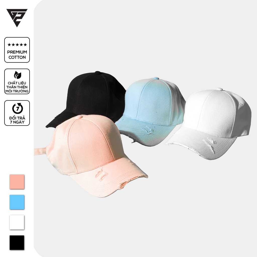 Mũ lưỡi trai nón kết GENZ rách vành ulzzang unisex phù hợp cho cả nam và nữ nhiều màu
