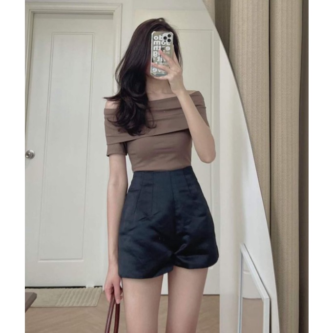 Áo len tăm trễ vai