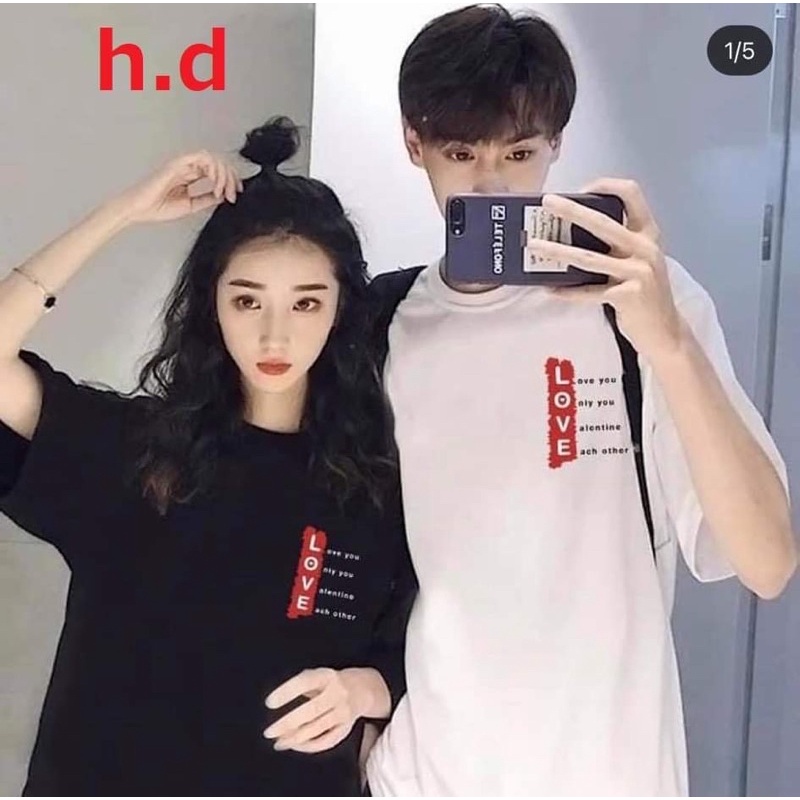 Áo đôi love chạy dọc HĐ12