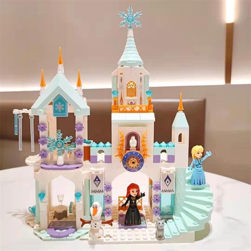 Bộ ghép hình cho bé Lâu đài Công chúa Búp bê Chaobao Princess, Lego xếp hình mô hình cung điện mùa đông sáng tạo trí tuệ