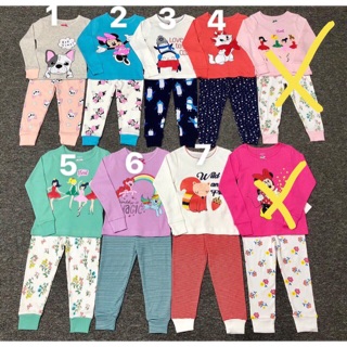 Bộ dài tay borip bé gái 2-8T
