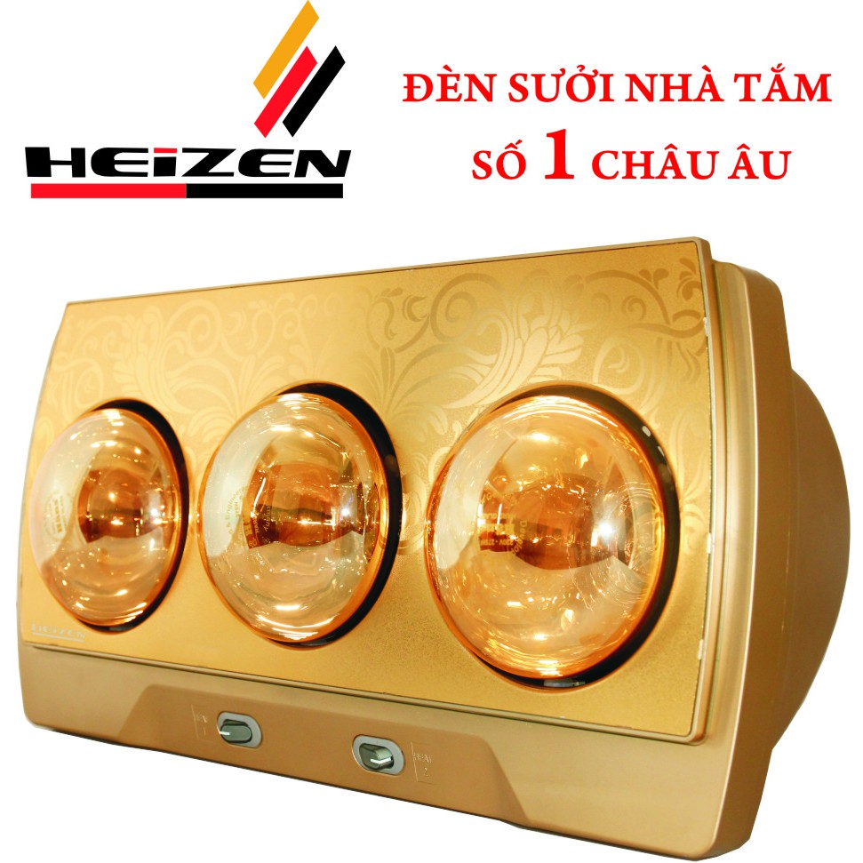 Đèn sưởi HEIZEN 3 bóng treo tường -HÀNG CHÍNH HÃNG-BẢO HÀNH TOÀN QUỐC