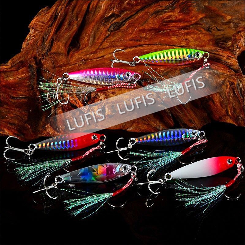 jigging Mồi Câu Cá Giả 3d Bằng Kim Loại 7g / 10g / 15g / 20g / 30g Fishing lure