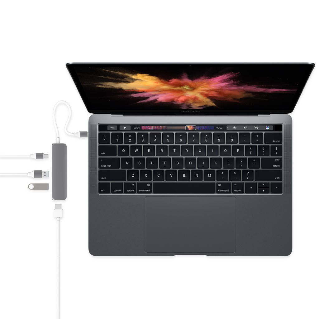 Cổng chuyển HyperDrive 4 in1 HDMI 4K  USB-C Hub  for MacBook, PC & Devices