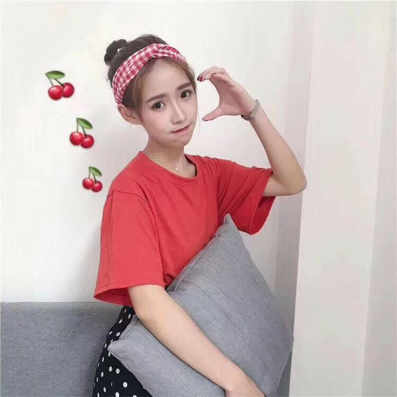 Turban Caro Đỏ Trắng Xinh Xắn