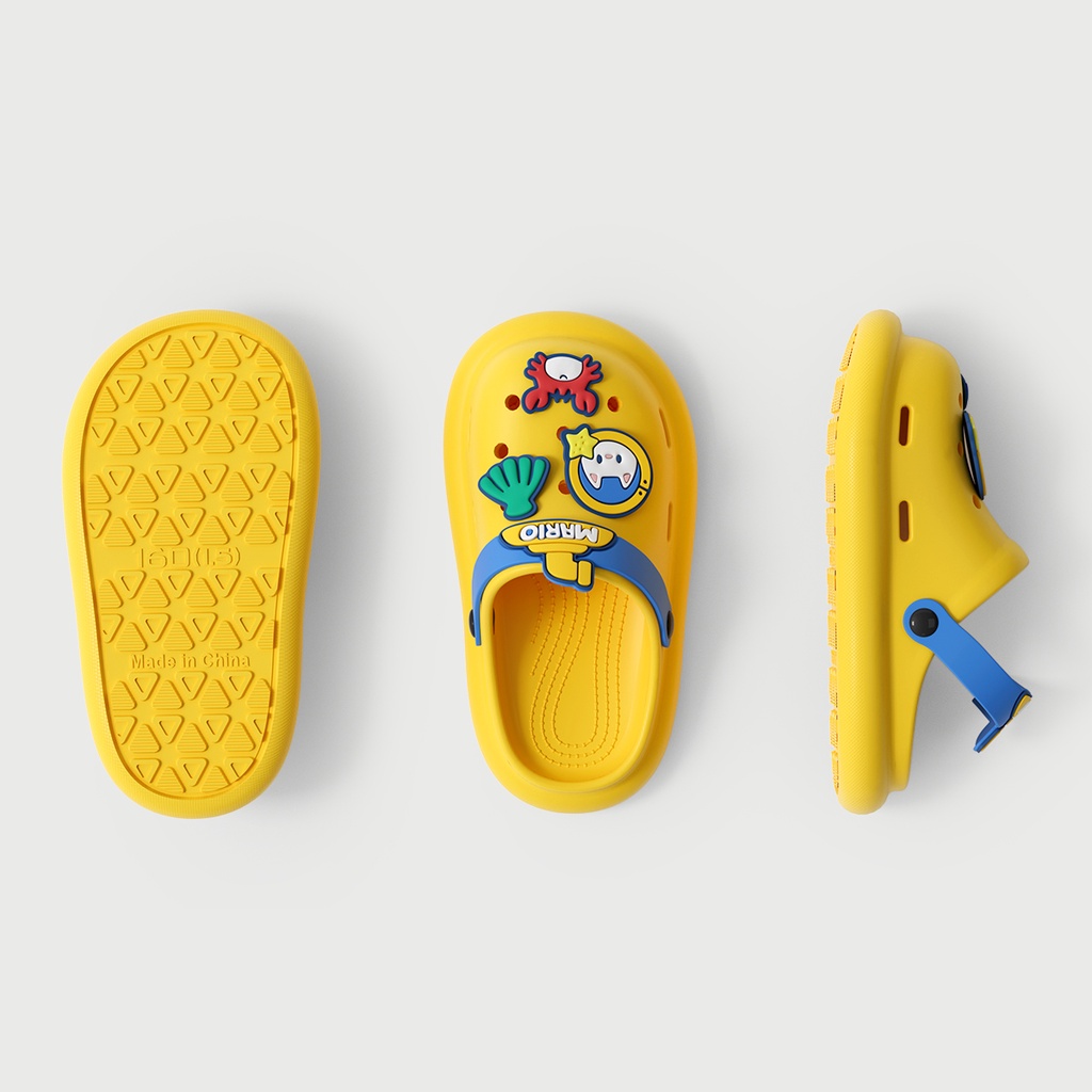 Dép sandal CHEERFUL MARIO phong cách hoạt hình 2022 cho trẻ em