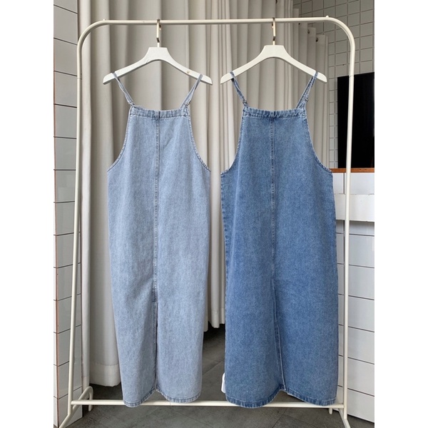 Váy yếm jean maxi 2 dây - YV152