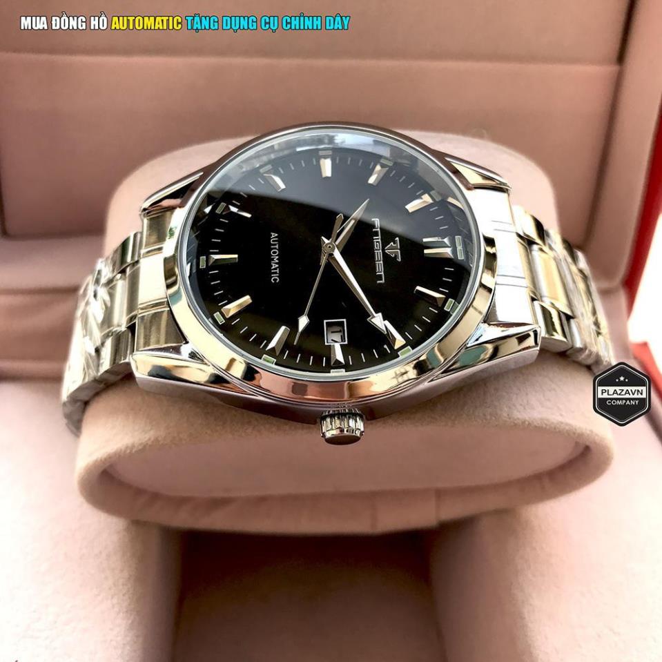 Đồng Hồ Nam Cơ Fngeen AUTOMATIC- Đồng Hồ Nam Có Lịch Ngày Mặt Kính 40mm Cường Lực Chống Xước - Cho Kiểm Hàng - Mã 6612 | BigBuy360 - bigbuy360.vn
