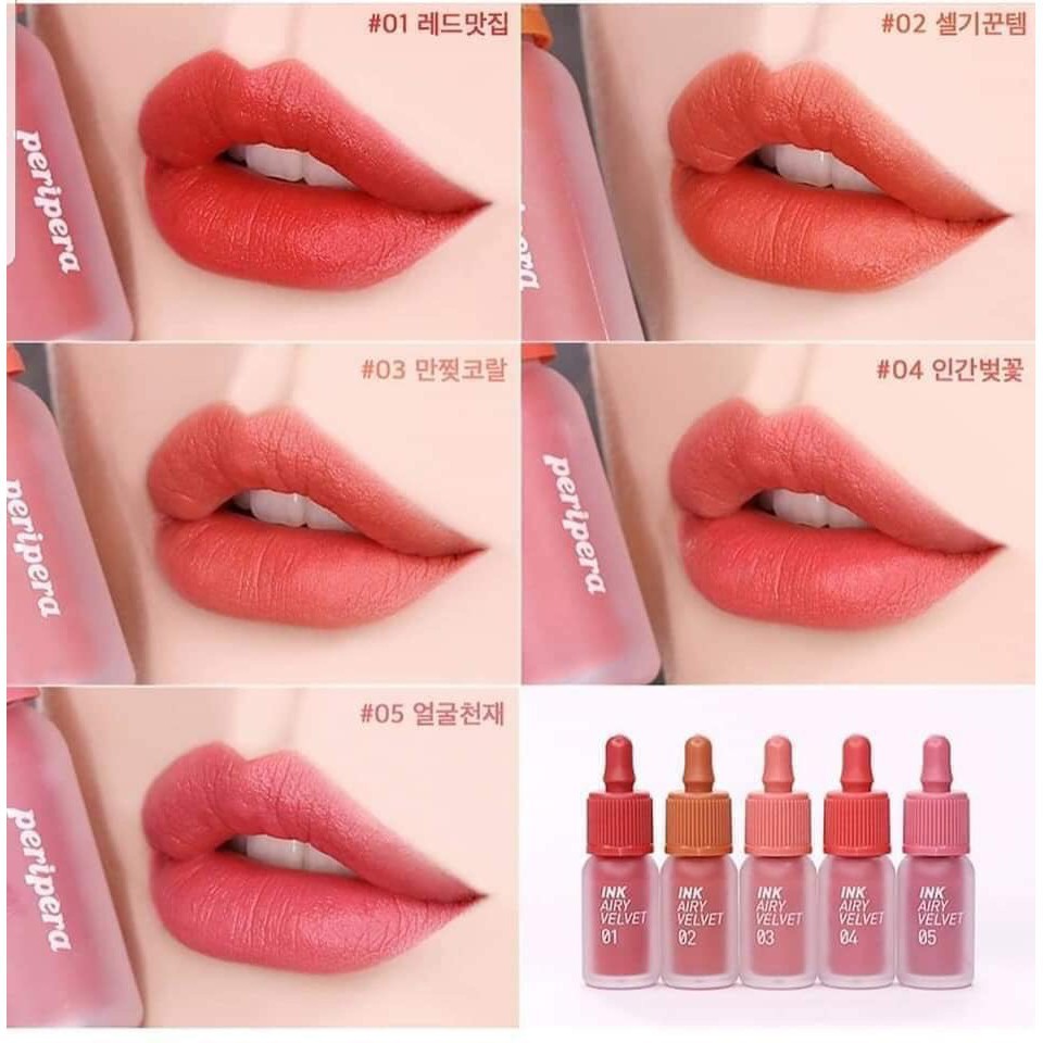 Son kem Peripera Ink Airy V.elvet Tint Hiệu Ứng Siêu Mịn Đẹp | BigBuy360 - bigbuy360.vn