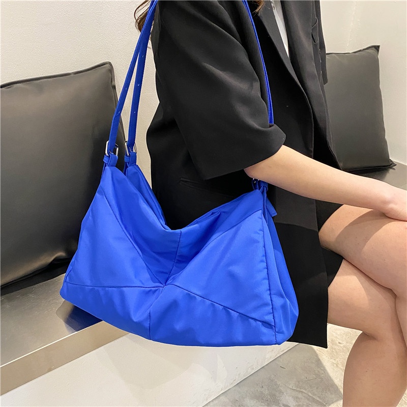 Túi IELGY đeo vai vải canvas cỡ lớn thời trang cho nữ