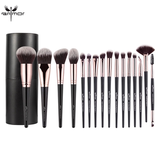 Set 12 / 16 Cọ Trang Điểm Chuyên Nghiệp Với Đầu Lông Cọ Hình Trụ