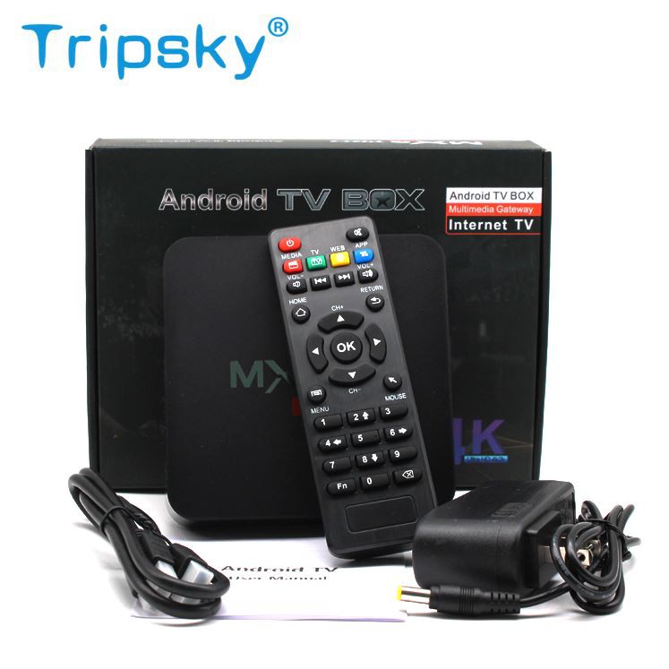 Hộp Tv Thông Minh Android 1gb Ram 8gb Rom 4k Rk3228a Mxq Pro Stb Hỗ Trợ