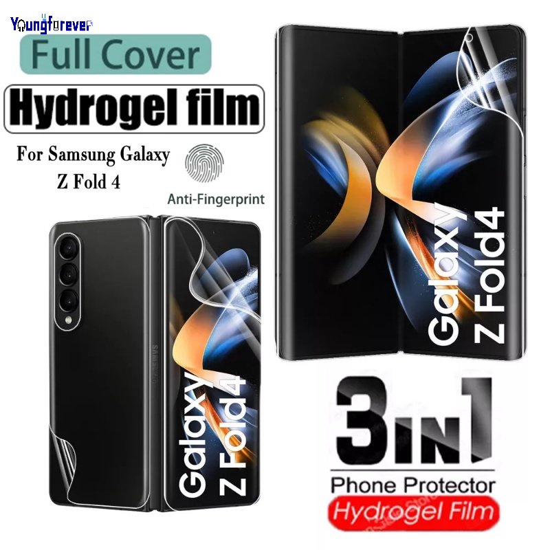 Ốp Điện Thoại Hydrogel Mềm Siêu Mỏng 3 Trong 1 Cho Samsung Galaxy Z Fold 4