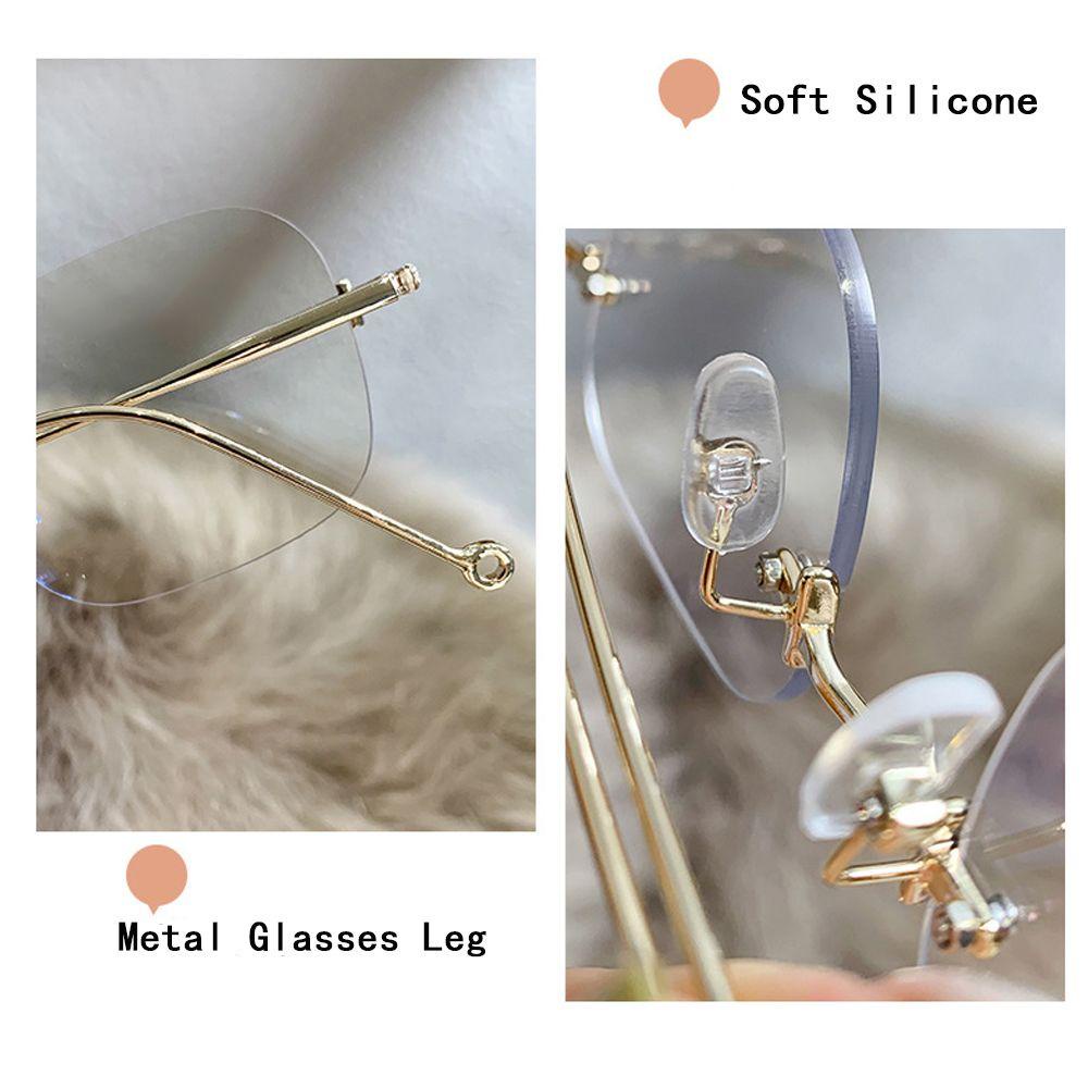 Kính Mát Đặt Trong Suốt|Kính Mát Vuông Gọng Kim Loại